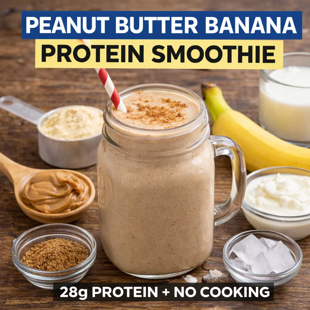 Peanut-Butter-Banana-Protein-Smoothie
